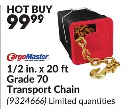 Princess Auto 1/2 in. x 20 ft Grade 70 Transport Chain offer