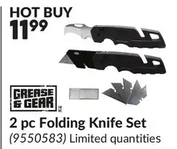 Princess Auto 2 pc Folding Knife Set offer