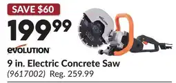 Princess Auto 9 in. Electric Concrete Saw offer