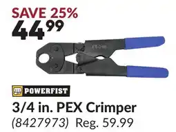 Princess Auto 3/4 in. PEX Crimper offer