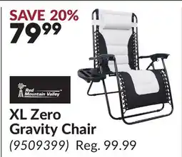 Princess Auto XL Zero Gravity Chair offer