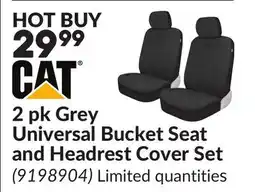 Princess Auto 2 pk Grey Universal Bucket Seat and Headrest Cover Set offer