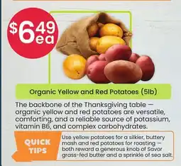 Healthy Planet Organic Yellow and Red Potatoes (5lb) offer