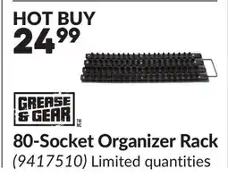 Princess Auto 80-Socket Organizer Rack offer