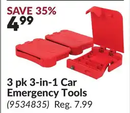Princess Auto 3 pk 3-in-1 Car Emergency Tools offer