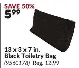 Princess Auto 13 x 3 x 7 in. Black Toiletry Bag offer