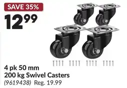 Princess Auto 4 pk 50 mm 200 kg Swivel Casters offer