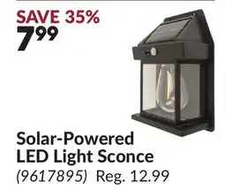 Princess Auto Solar-Powered LED Light Sconce offer