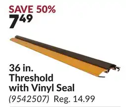 Princess Auto 36 in. Threshold with Vinyl Seal offer