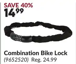 Princess Auto Combination Bike Lock offer