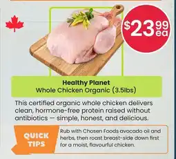 Healthy Planet Healthy Planet Whole Chicken Organic (3.5lbs) offer