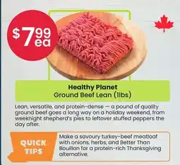 Healthy Planet Healthy Planet Ground Beef Lean (1 lbs) offer