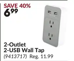 Princess Auto 2-Outlet 2-USB Wall Tap offer
