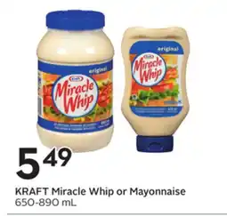 Sobeys Miracle Whip or Mayonnaise offer