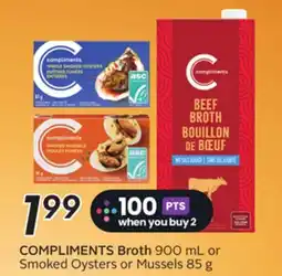 Sobeys COMPLIMENTS Broth offer
