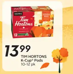 Sobeys TIM HORTONS K-Cup Pods offer