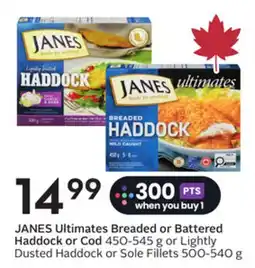 Sobeys Ultimates Breaded or Battered Haddock or Cod offer