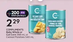 Sobeys COMPLIMENTS Baby Whole or Cut Corn offer