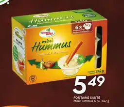 Sobeys Mini Hummus offer