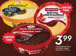Sobeys Topped Hummus offer