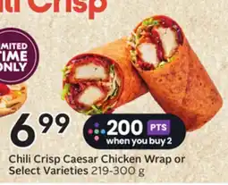 Sobeys Chili Crisp Caesar Chicken Wrap or Select Varieties offer