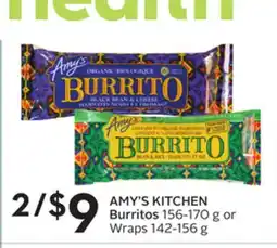 Sobeys Burritos 156-170 g or Wraps 142-156 g offer