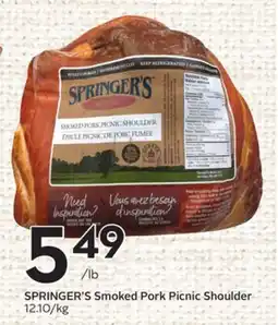 Sobeys Smoked Pork Picnic Shoulder offer