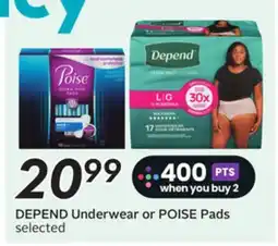Sobeys Underwear or Pads offer