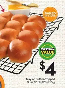 Sobeys Tray or Butter-Topped Buns offer