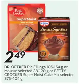 Sobeys DR. OETKER Pie Fillings offer