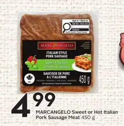 Sobeys Sweet or Hot Italian Pork Sausage Meat offer