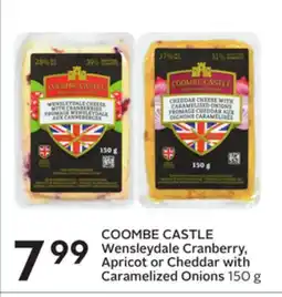 Sobeys Wensleydale Cranberry, Apricot or Cheddar with Caramelized Onions offer