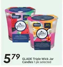 Sobeys Triple Wick Jar Candles offer