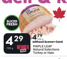 Sobeys Natural Selections Turkey or Ham offer