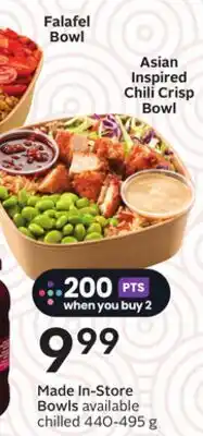 Sobeys Made In-Store Bowls offer