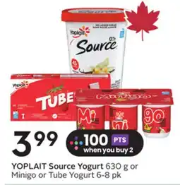 Sobeys YOPLAIT Source Yogurt offer