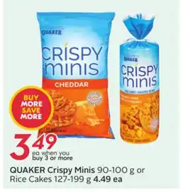 Sobeys Crispy Minis 90-100 g or Rice Cakes 127-199 g offer
