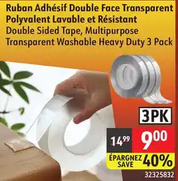 Sushi Shop Double Sided Tape, Multipurpose Transparent Washable Heavy Duty offer