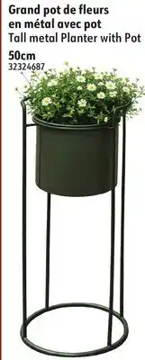 Sushi Shop Tall metal Planter with Pot offer