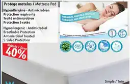 Sushi Shop Hypoallergenic - Antimicrobial Breathable Protection Antimicrobial Treated 5-Sided Protection offer