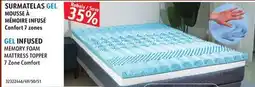 Sushi Shop GEL INFUSED MEMORY FOAM MATTRESS TOPPER offer