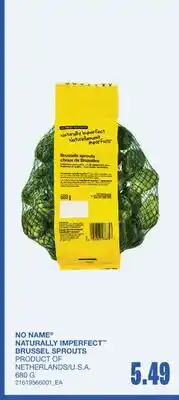 Wholesale Club NATURALLY IMPERFECT BRUSSEL SPROUTS offer