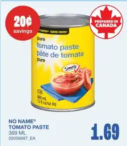 Wholesale Club NO NAME TOMATO PASTE offer