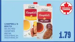 Wholesale Club CAMPBELL'S BROTH offer