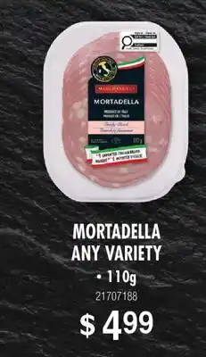 Fortinos MORTADELLA ANY VARIETY offer