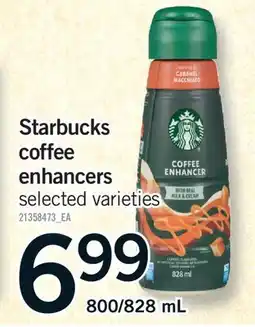 Fortinos STARBUCKS COFFEE ENHANCERS, 800/828 ML offer