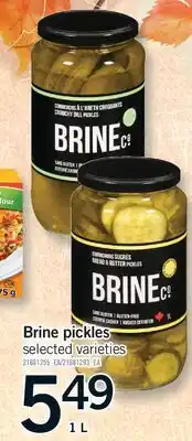 Fortinos BRINE PICKLES offer