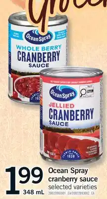 Fortinos OCEAN SPRAY CRANBERRY SAUCE offer