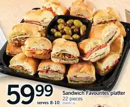 Fortinos SANDWICH FAVOURITES PLATTER, 22 PIECES offer