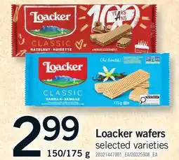 Fortinos LOACKER WAFERS, 150/175 G offer